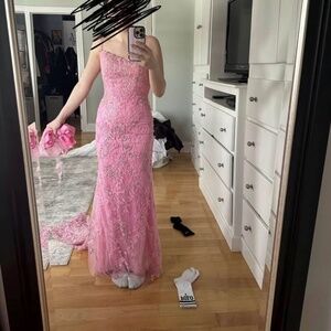 Pink Sherri hill prom dress